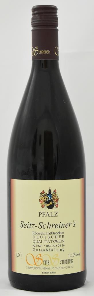 Seitz-Schreiners Roter Q.b.A. halbtrocken Seitz-Schreiners Roter Q.b.A. halbtrocken